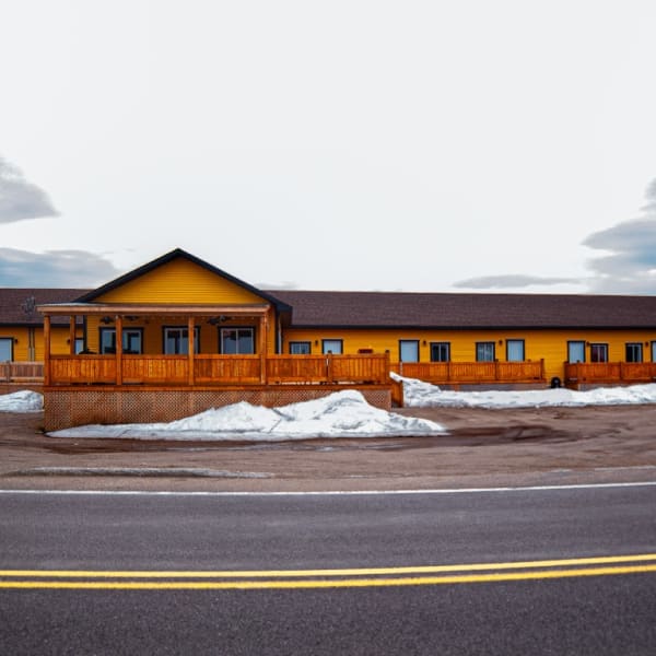 Hôtellerie Puamun en hiver.