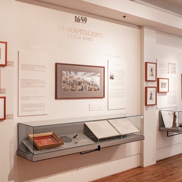 Exposition au Musée des Hospitalières des l'Hôtel-Dieu de Montréal.