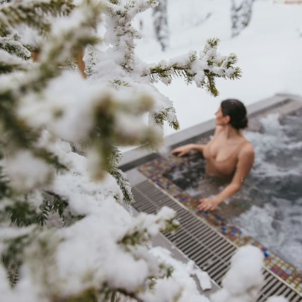 Oasis et Spa du Capitaine en hiver.