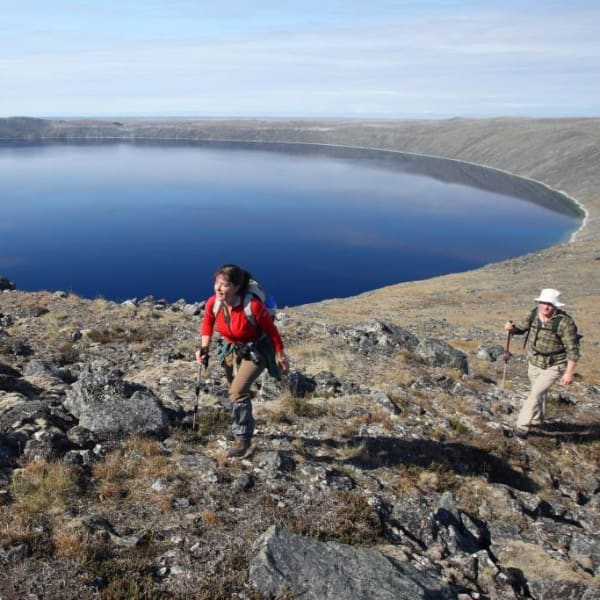 Randonnée au cratère, Parc national des Pingualuit.