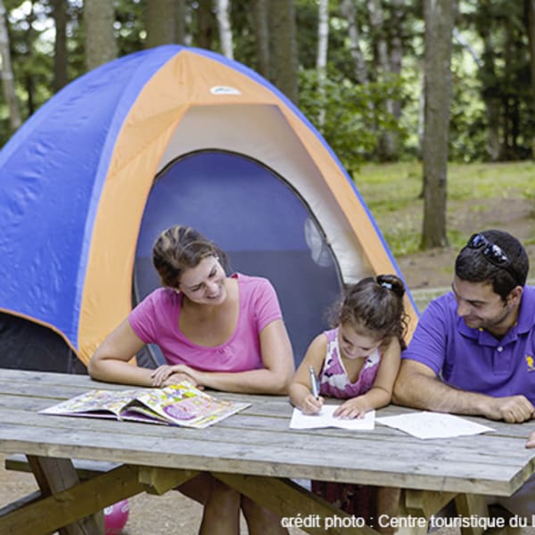 Campground at Centre Touristique du Lac-Simon