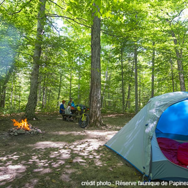 Campground at réserve faunique de Papineau-Labelle