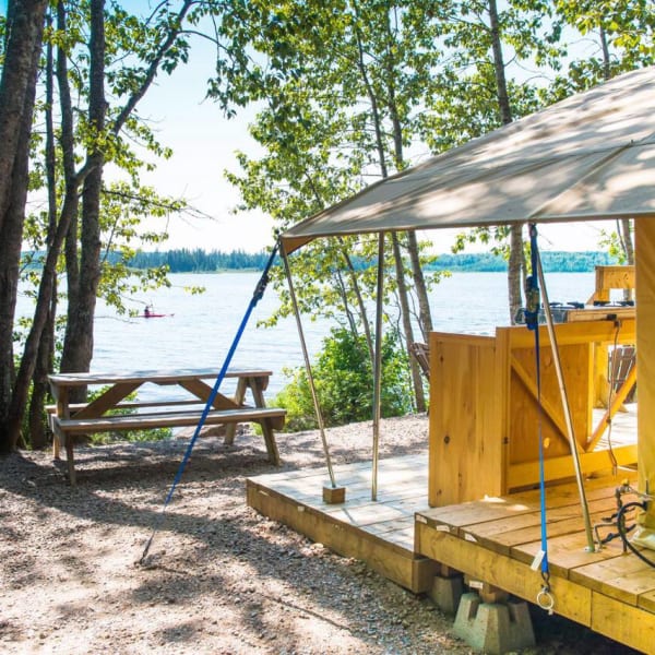 Campground at Réserve faunique des Laurentides