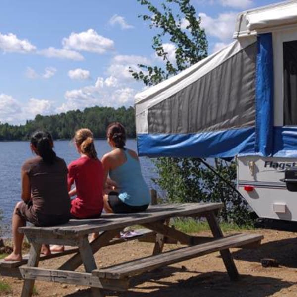 Campground at réserve faunique La Vérendrye