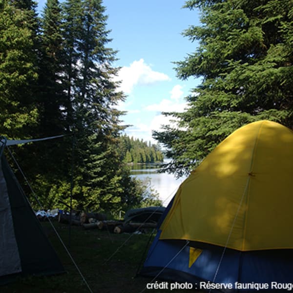 Campground at réserve faunique Rouge-Matawin