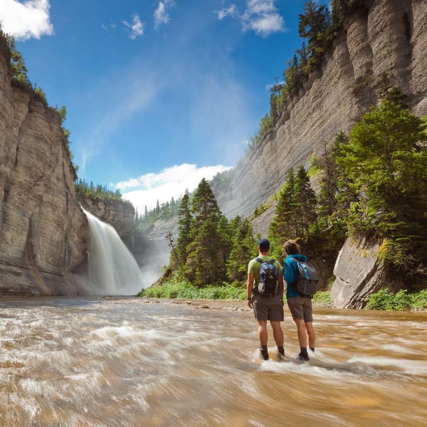 Campground at parc national d'Anticosti
