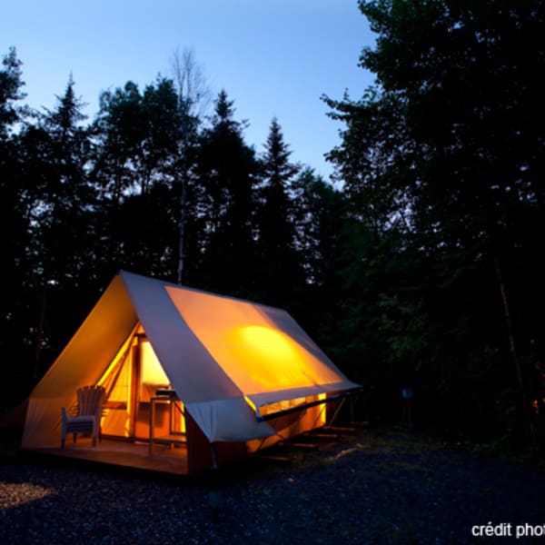 Campground at parc national de Frontenac