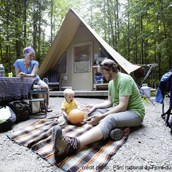 Campground at Parc national du Fjord-du-Saguenay