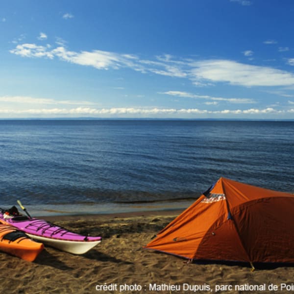 Camping du parc national de la Pointe-Taillon