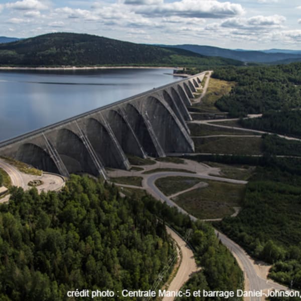 Daniel-Johnson Dam and Manic-5 Generating Station