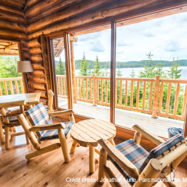 Cabins at parc national des Monts-Valin