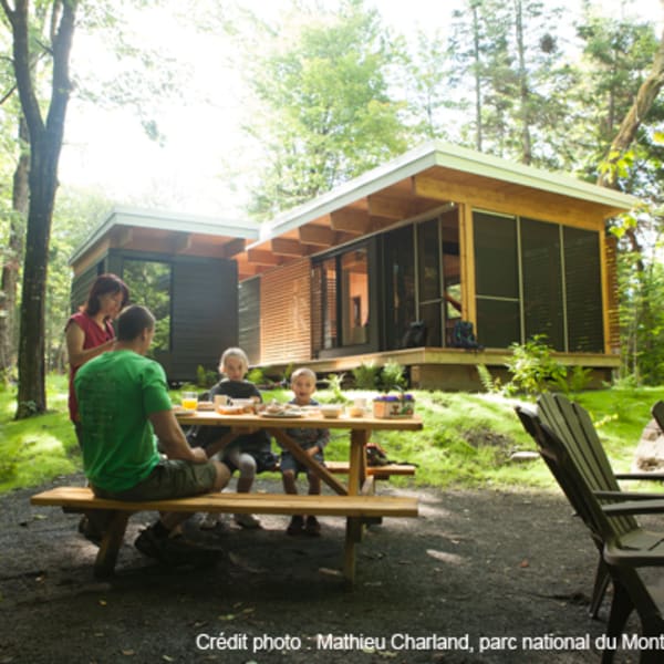 Cabins at parc national du Mont-Mégantic