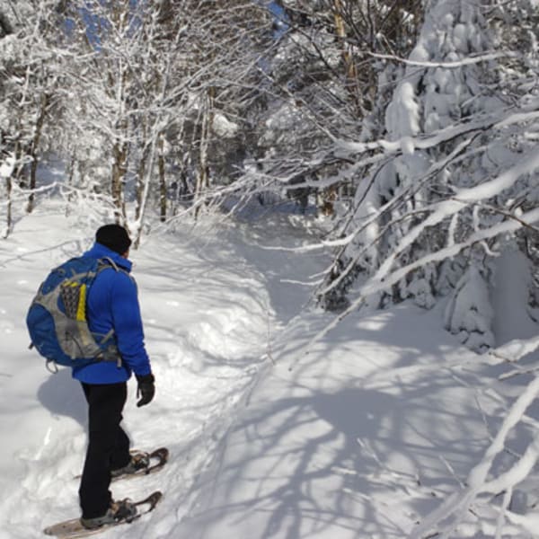 Saint-Donat snowshoeing trails