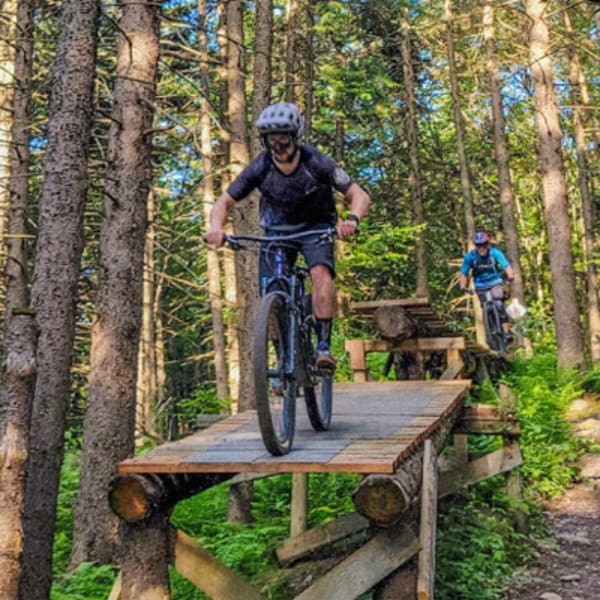 Vélo de montagne au Mont Sutton