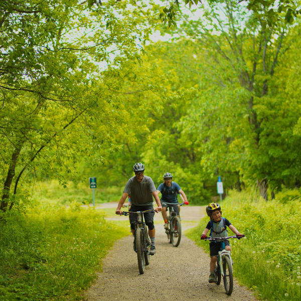 Bike path in Brome-Missisquoi