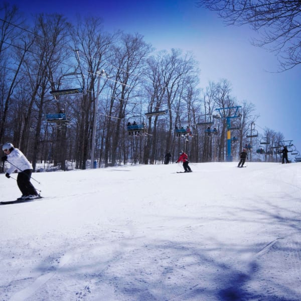 Piste de ski à Mont Habitant.