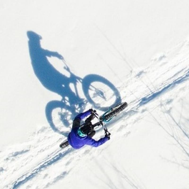 Jouvence - Fatbike dans la neige