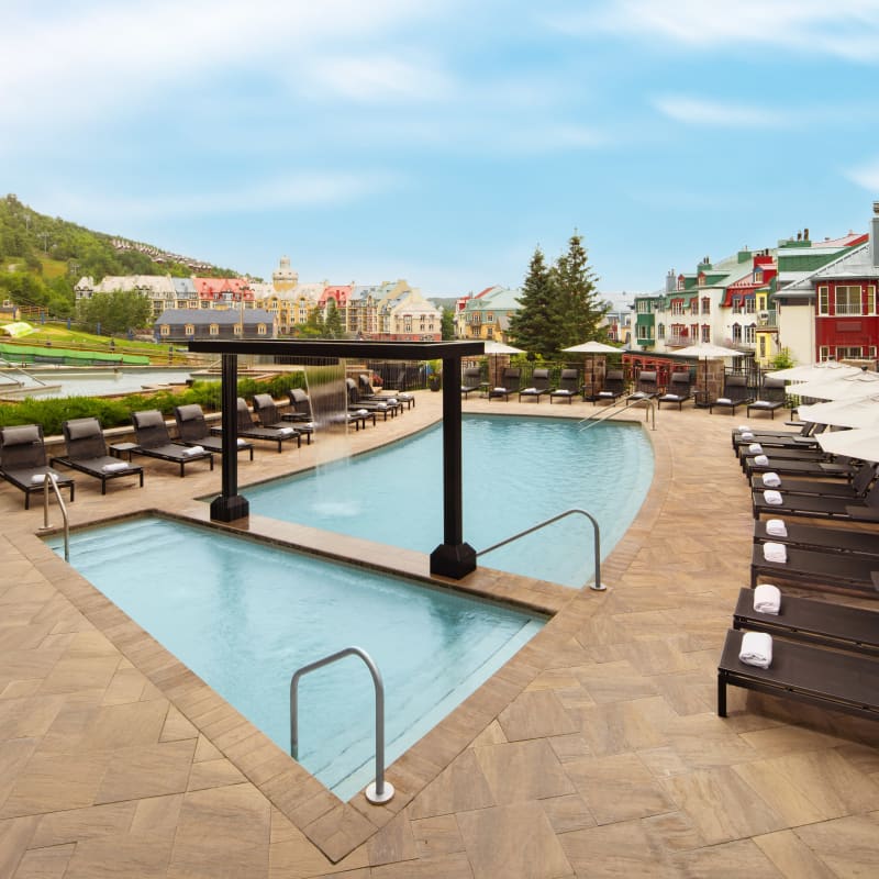 Pool at Fairmont Tremblant.