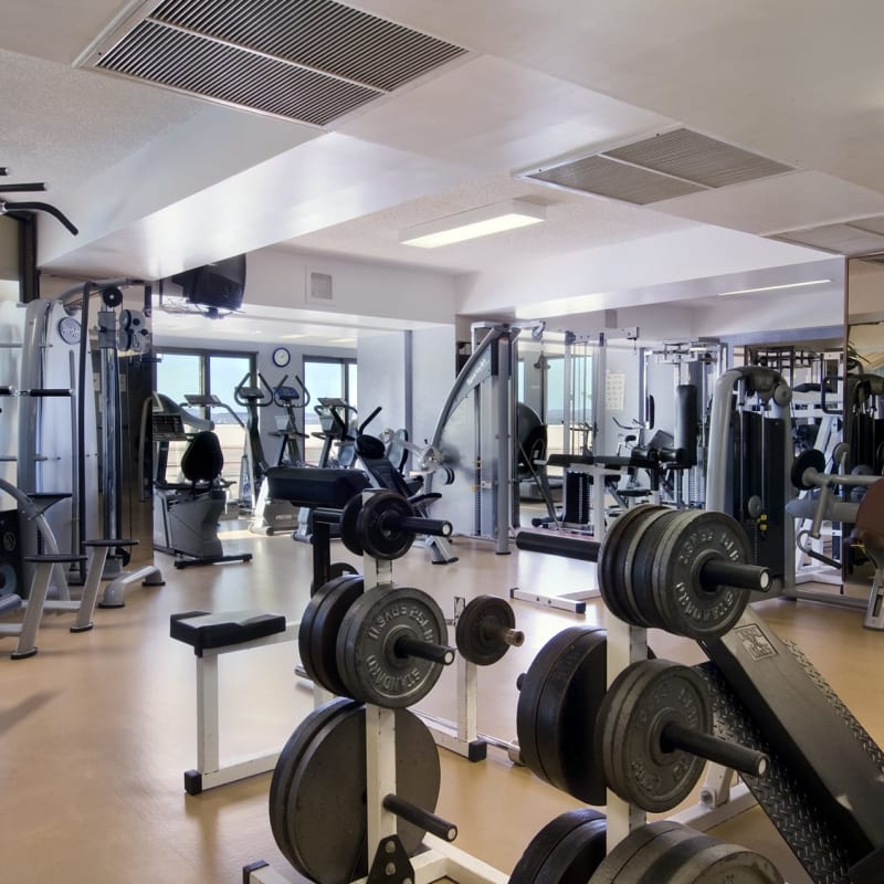 Salle d'entrainement du Hilton Québec.