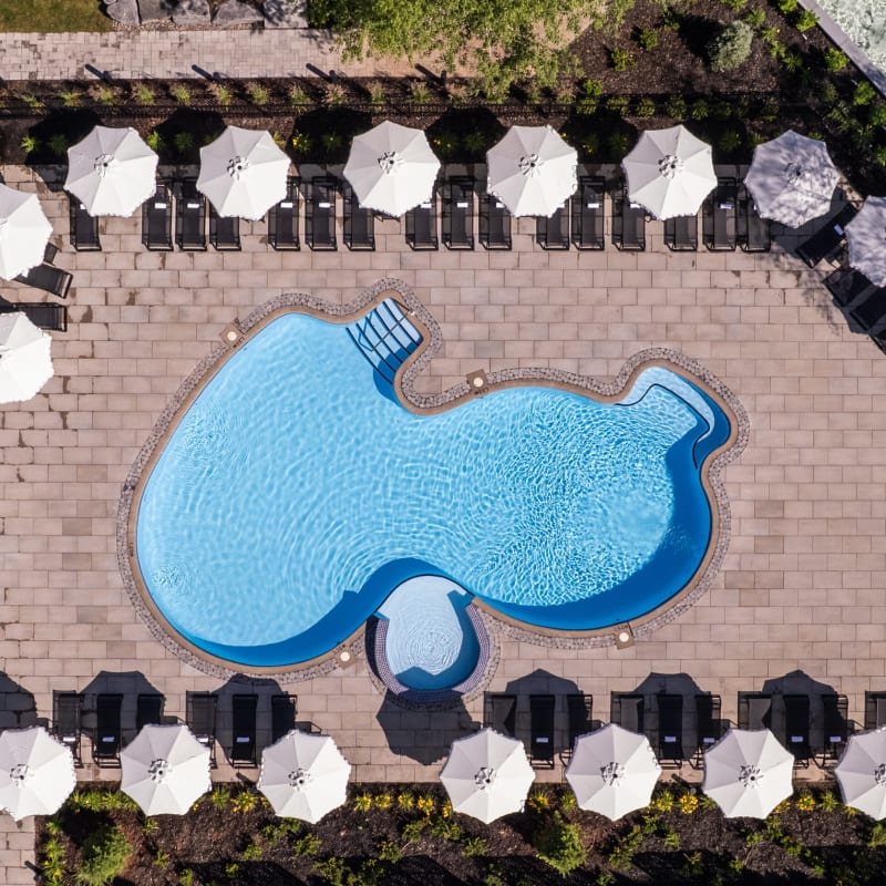 Pool at Hôtel Mont Gabriel.