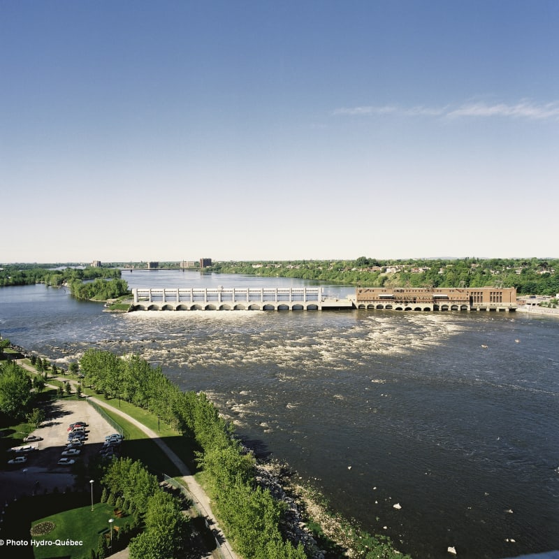 Hydroelectric plant.