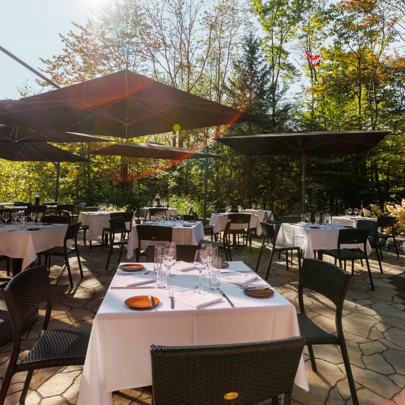 Terrasse du restaurant La Traite