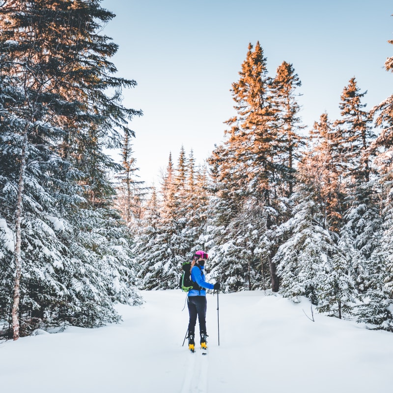 Personne en ski de fond.