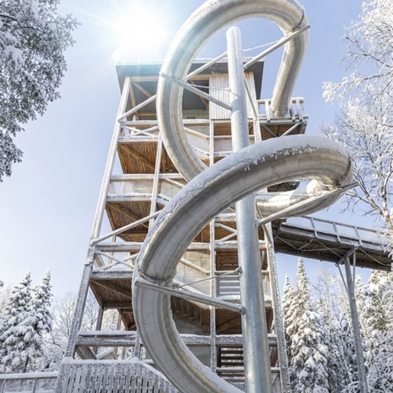 Glissade des cimes. 
