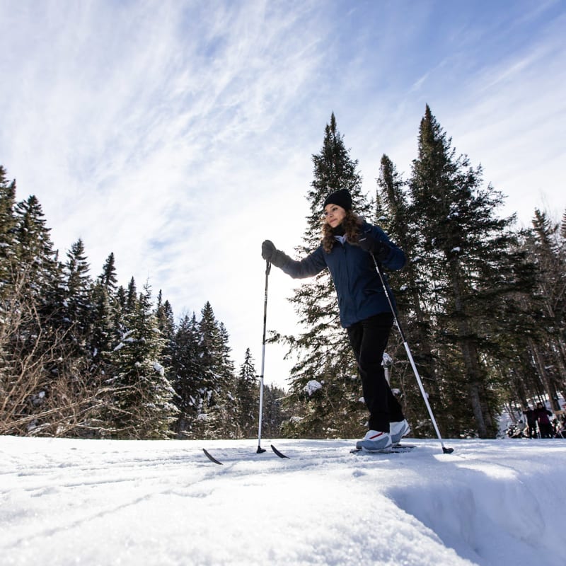 Ski de fond au Parc national de la Mauricie.