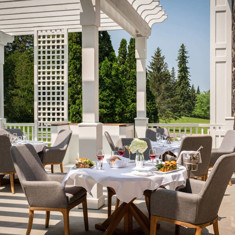 Terrasse du StoneHaven Le Manoir.