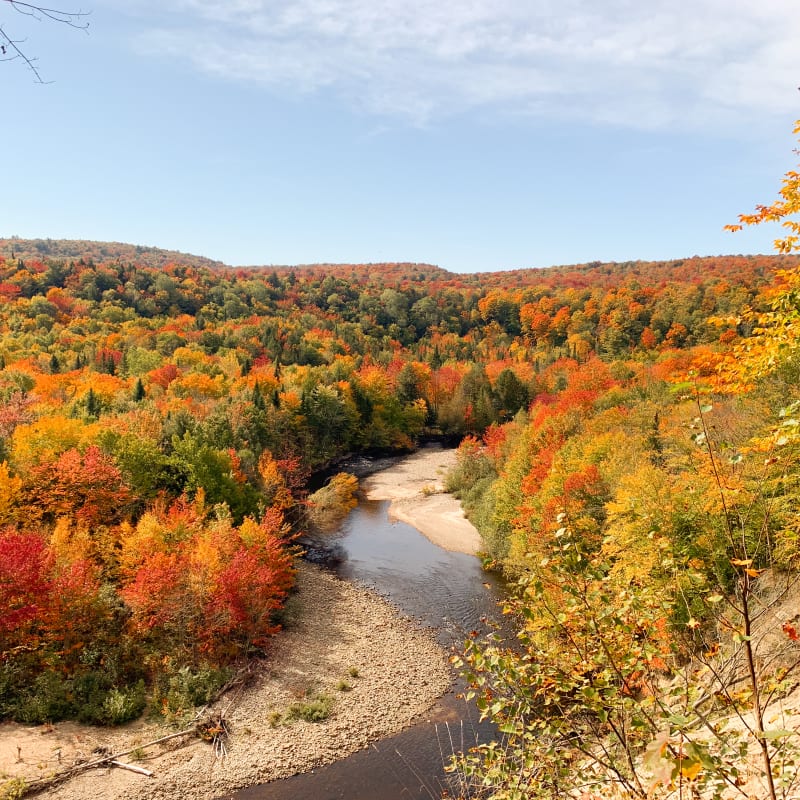 Paysage d'automne au Parc naturel régional de Portneuf